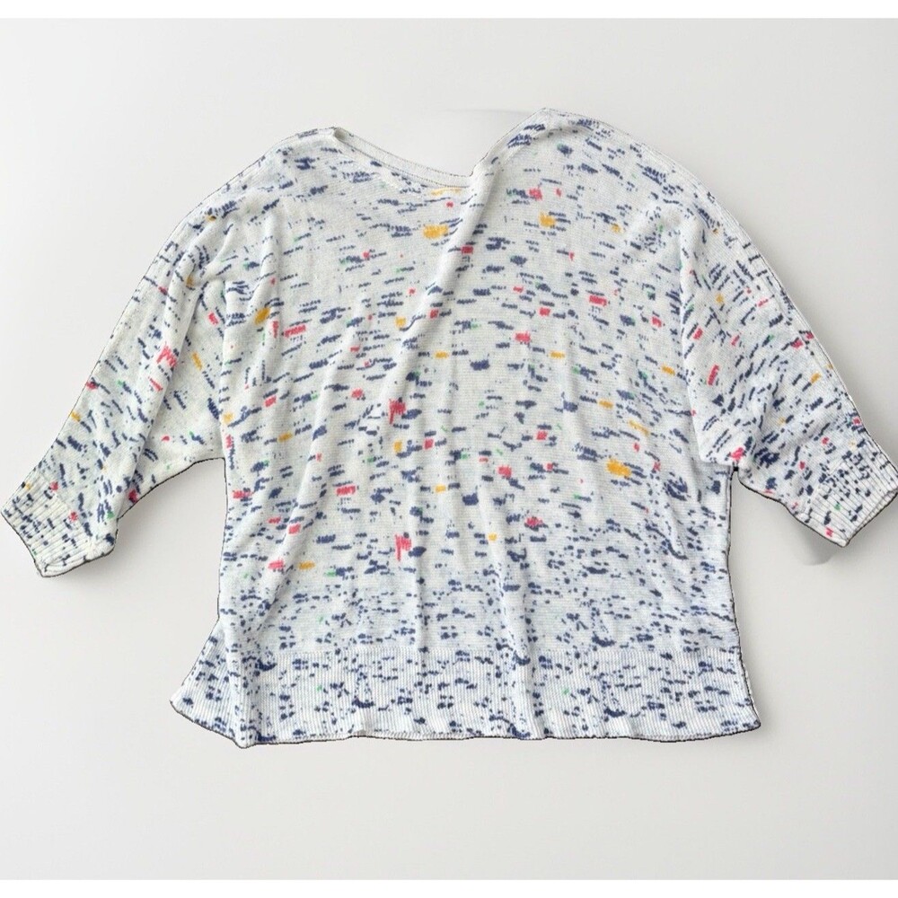 NIC+ZOE Speckled Knit Top Sweater Womens Size 2X Multicolor Lightweight Classic